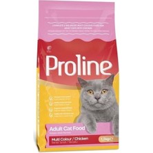 Proline Renkli Taneli Tavuklu Yetişkin Kedi Maması 1.2 kg