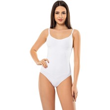 Miss Modinn Kadın Beyaz Modinn 1135 Çıtçıtlı Body Korse