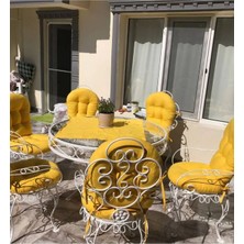 Sapien Home Bambu - Ferforje Sandalye Minderi Yıkanabilir Leke Tutmaz (1 Adet)