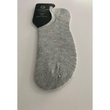 Alessa Socks Bambu Sneakers Kısa Gri 6 Çift Yıkamalı Burun Dikişsiz Unisex