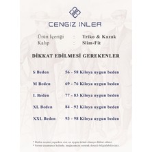 Cengiz Inler Yarım Balıkçı Düz Slim Erkek Triko