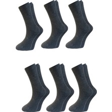 Alessa Socks Alessasocks Bambu 6 Lı Gri Erkek Uzun Soket Düz Çorap Burun Dikişsiz, Yıkamalı