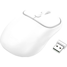 Polham 2.4g Çift Modlu Aerodinamik Sessiz Kablosuz Mouse,  Windosw, Linux, Mac Os Uyumlu Mouse