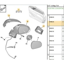 Spj Sol Elektrikli Ayna 207 (E3097-8149ZG-1043261)