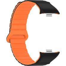 AktarMobile Redmi Watch 4 / Mi Band Pro 8 Uyumlu Magnetik Silikon Kordon & Kasa Koruma 2 In 1 Premium Kayış