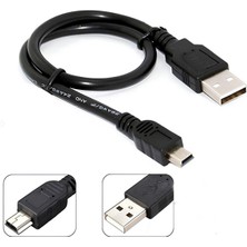 Mavi Ay Bilişim Mini USB 5 Pin Şarj ve Data Kablosu 25 cm Kablo