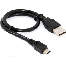 Mavi Ay Bilişim Mini USB 5 Pin Şarj ve Data Kablosu 25 cm Kablo