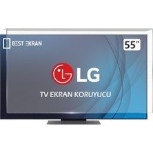 Best Ekran  Lg 55NANO81T6A Tv Ekran Koruyucu - Lg 55" Inç 139CM Tv Kırılmaz Ekran Koruyucu