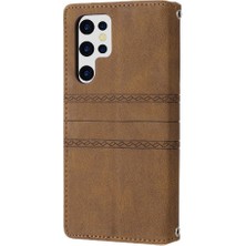 Mays Home1 Samsung Galaxy S23 Ultra Darbeye Koruyucu Cüzdan Kılıf Için Flip Case (Yurt Dışından)