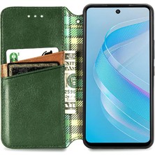 Mays Home1 Infinix Akıllı 8 Cüzdan Fonksiyonu Için Kılıf Deri Kılıf Moda Tasarım Flip (Yurt Dışından)