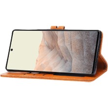 Mays Home Google Pixel 7A Kabartmalı Kart Tutucu Kickstand Manyetik Için Cüzdan Kılıf (Yurt Dışından)