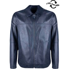 Tamer Tanca Erkek Deri Deri Lacivert Mont 1000 Alz-24 Erk Derımont Y24 Lacı Dokme