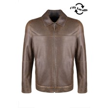 Tamer Tanca Erkek Deri Deri Kahverengi Mont 1000 Alz-24 Erk Derımont Y24 Kahve Dokme