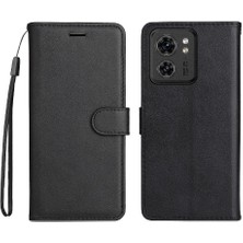 Mays Home1 Motorola Kenar 40 5g Için Flip Case Yüksek Kalite Deri Klasik Düz Renk (Yurt Dışından)