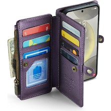 Mays Home Samsung Galaxy S24 Artı Kılıf Için Crossbody Durumda Cüzdan Fermuar Faturaları Yuvası (Yurt Dışından)