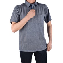 Woolman WLM-63105 Gömlek Yaka  Tişört /mavi/xxl