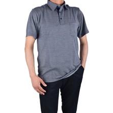 Woolman WLM-63105 Gömlek Yaka  Tişört /mavi/xxl