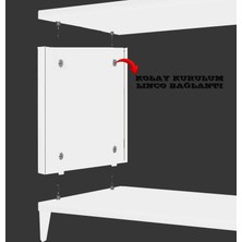 Enwood Pollux Country 2 Kapaklı (Üstten Açılır) Ahşap Ayaklı 160 cm Tv Ünitesi