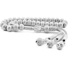 Pigado Trabzon Kazaz El Örmesi Ufak Boy Gümüş Tesbih Tespih Mat