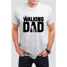 T-35 Beyaz The Wlaking Dad Babalar Günü Baskılı Unisex Tişört C606
