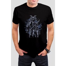 T-35 Lord Kumandan Samurai Baskılı Siyah Unisex Tişört C520