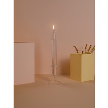 Glassic Şamdan Şeffaf Tekli cam Kandil Seti (1 adet Cam Kandil - 100 ml Kandil Yağı Yağı - 1 Adet Kandil Fitili )