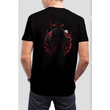 T-35 Samurai Baskılı Siyah Unisex Tişört C538