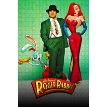 Jeronkarji Who Framed Roger Rabbit (1988) Film Posterinin 500 Parça Puzzle Yapbozu