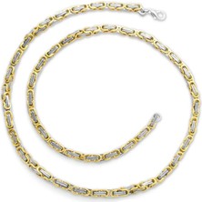 Pigado 317L Çelik Silver Renk 5 mm 60 cm Kral Zinciri Kolye