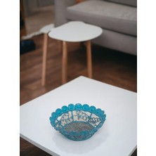 Parti Adresi Metal Sepet 13 cm Mavi