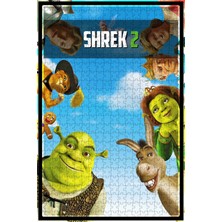 Jeronkarji Shrek 2 (2004) Film Posterinin 500 Parça Puzzle Yapbozu Sürüm2