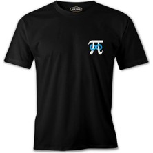 Lord T-Shirt Matematik - Pi Sonsuz Işareti Logo Siyah Erkek Tshirt