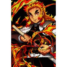 Jeronkarji Demon Slayer: Kimetsu No Yaiba (2019) Film Posterinin 500 Parça Puzzle Yapbozu Sürüm4
