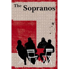 Jeronkarji The Sopranos (1999) Film Posterinin 500 Parça Puzzle Yapbozu U35