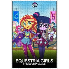 Jeronkarji My Little Pony: Equestria Girls: Friendship Games (2015) Film Posterinin 500 Parça Puzzle Yapbozu