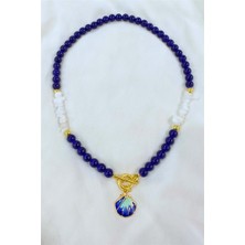 Petek Aksesuar Alaçatı Cam Boncuk Doğaltaş Kolye