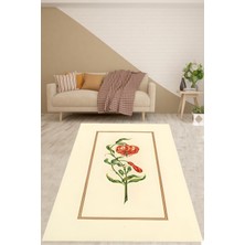 Pelangi Minimal Sanatsal Şık  Yıkanabilir Kaymaz Taban Leke Tutmaz Salon Halısı