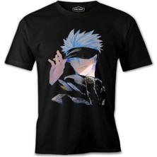 Lord T-Shirt Jujutsu Kaisen - Satoru Gojo Siyah Erkek Tshirt