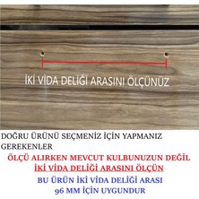 Eco Shop 96 mm Polimer Dolap Kulpu 10 Adet Vidalı