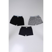 Marmara Qumasch Erkek Çocuk Havlu Bel Boxer 3'lü Paket Renkli - 7-8 Yaş