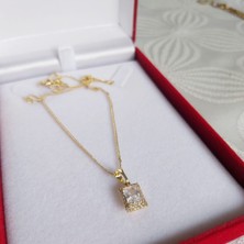 Devi Fashion Baget 14 Ayar Altın Kaplama Minimal Kolye