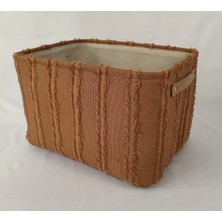 Belirtilmemiş Kumaş Dikdörtgen Sepet Tarçın 37X27 cm