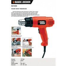 Black & Decker Sıcak Hava Tabancası KX1650