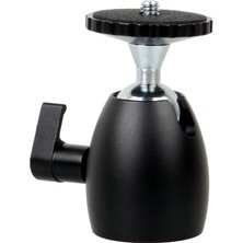 Store Dslr / Slr LCD Monitör, Flaş Için Mini Kafa, 360 Derece Döndürülebilir