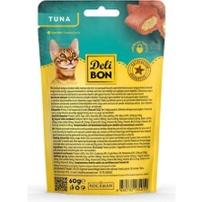 Delibon Chrunchy Içi Dolgulu Tuna Balıklı Kedi Ödül Bisküvisi 60 gr