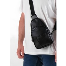 Erzeno Erkek Çapraz Askılı Hakiki Deri Omuz Çantası -  Bodybag - Freebag