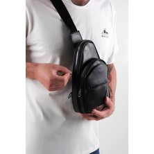 Erzeno Erkek Çapraz Askılı Hakiki Deri Omuz Çantası -  Bodybag - Freebag