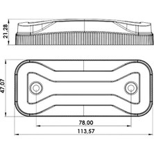 Erçelik Universal Neon LED 2 Fonksiyonlu Yan Lamba 12-24V Uyumlu Sarı