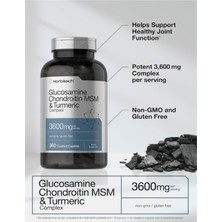 Horbaach Horbäach Glucosamine Chondroitin Msm | 3600 Mg | 360 Coated Caplets | Advanced Formula With Turmeric | Non-Gmo  Gluten Free