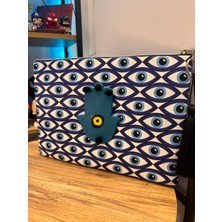 İki Cadı Tasarım Iki Cadı Tasarım, Nazarlık Desenli Seramik Detaylı Clutch Çanta